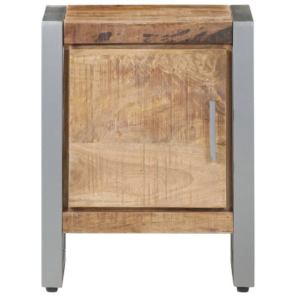 vidaXL Nattbord 40x30x50 cm grovt mangotre