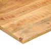 vidaXL Skrivebordsplate med kurve 160x50x2,5 cm heltre grovt mangotre