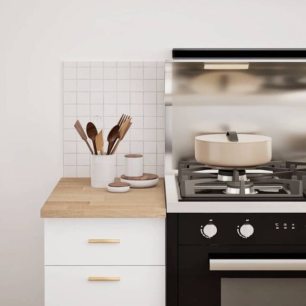 vidaXL Kjøkken benkeplate rektangulær 40x63,5x2,7 cm heltre eik