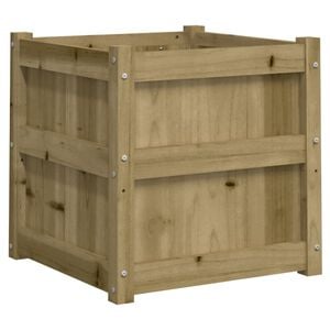 vidaXL Plantekasser 50x50x50 cm impregnert furu