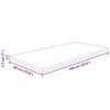 vidaXL Benkeplate til bad lysebrun 100x60x2,5 cm behandlet heltre