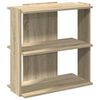 vidaXL Bokhylle 3 etasjer sonoma eik 60x30x60 cm konstruert tre