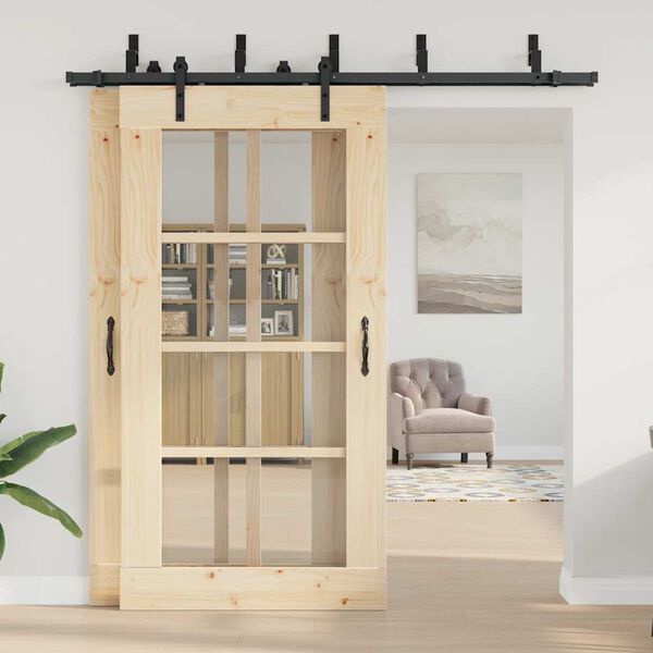 vidaXL Utstyr for skyved&oslash;r 213,5 cm st&aring;l svart