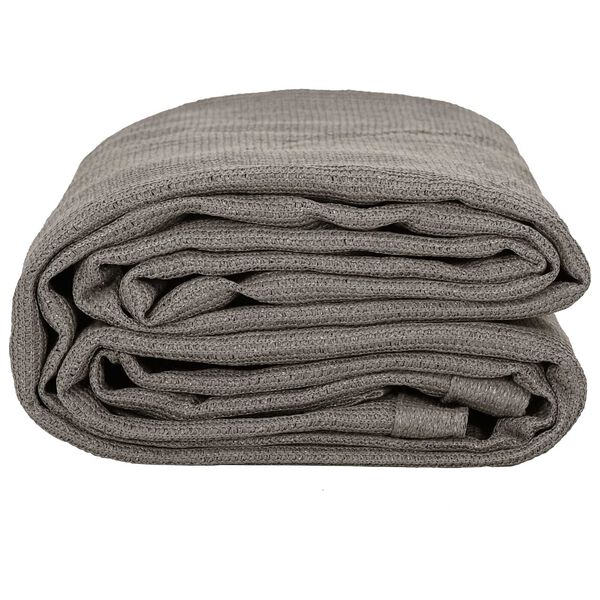 vidaXL Teppe til telt Lysegrå 200 x 250 cm Polyethylen