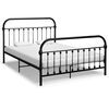 vidaXL Sengeramme svart metall 160x200 cm