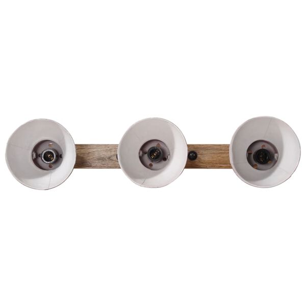 vidaXL Vegglampe 25 W m&oslash;rker&oslash;d 65x25 cm E27