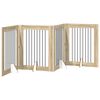 vidaXL Foldbar hundegitter med stativer 4 stk. Sonoma eik 321 cm
