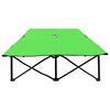vidaXL Sammenleggbar solseng for 2 personer grønn stål