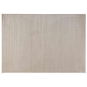 vidaXL Innend&oslash;rs teppe GALATI Beige 120 x 170 cm Polyester Medium Pile