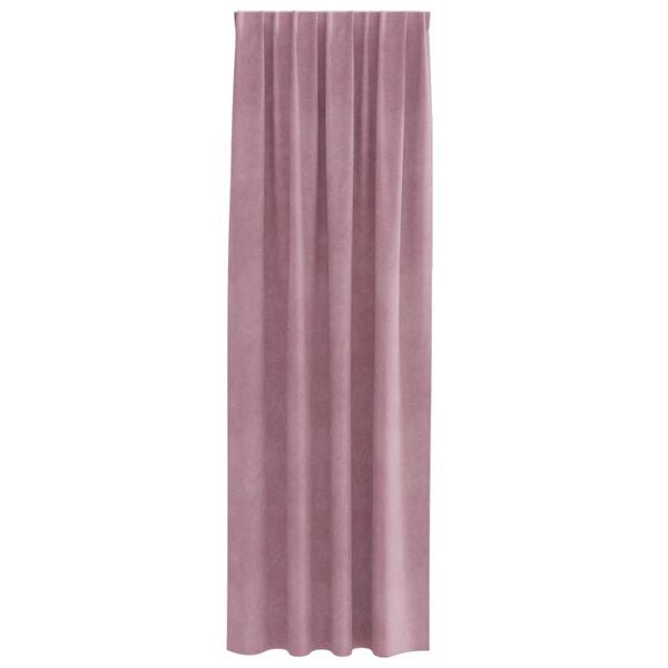 vidaXL Blendingsgardiner 2 pcs Mørk rosa 140 x 260 cm Fløyel