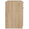 vidaXL Skrivebord sonoma eik 100x50x75 cm konstruert tre