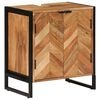 vidaXL Baderomsskap 55x35x60 cm heltre akasie og jern