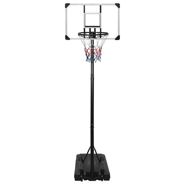 vidaXL Basketballplate gjennomsiktig 235-305 cm polykarbonat