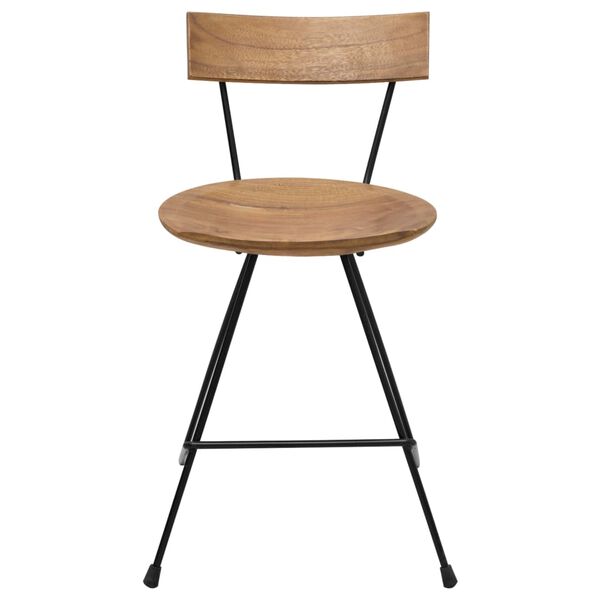 vidaXL Spisestoler 2 stk heltre teak