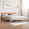 vidaXL Sengeramme uten madrass voksbrun 160x200 cm heltre furu