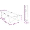vidaXL Sammenleggbar camping seng 2 pcs R&oslash;d 206 x 76 x 74 cm