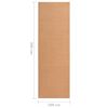 vidaXL Gulvteppe BCF beige 100x300 cm