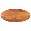 vidaXL Bordplate 120x60x2,5 cm oval heltre akasie