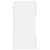 vidaXL Vegghengt TV-benk med LED hvit 40x30x60,5 cm