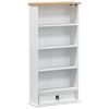 vidaXL CD skap Hvit 52 x 17.5 x 103 cm Massiv furu