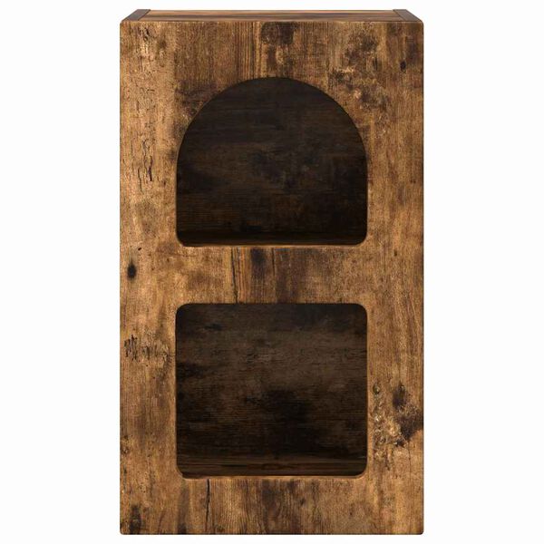 vidaXL Nattbord R&oslash;kt eik 29,5 x 33,5 x 50 cm Konstruert tre