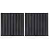 vidaXL Veggpaneler 2 pcs Antrasitt 60,5 x 60 cm