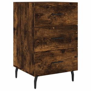 vidaXL Nattbord r&oslash;kt eik 40x40x66 cm konstruert tre