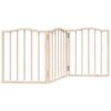 vidaXL Hundeport sammenleggbar 3 paneler 150 cm poppeltre