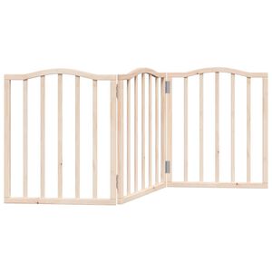 vidaXL Hundeport sammenleggbar 3 paneler 150 cm poppeltre