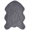 vidaXL Fusk saueskinnteppe TAFALLA Antrasitt 60 x 90 cm Polyester