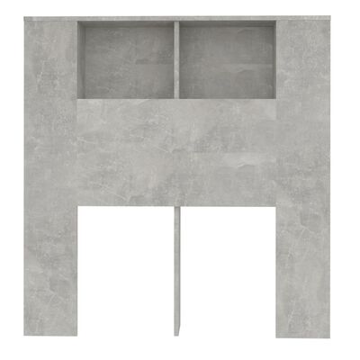 vidaXL Sengegavlskap betonggrå 100x18,5x104,5 cm