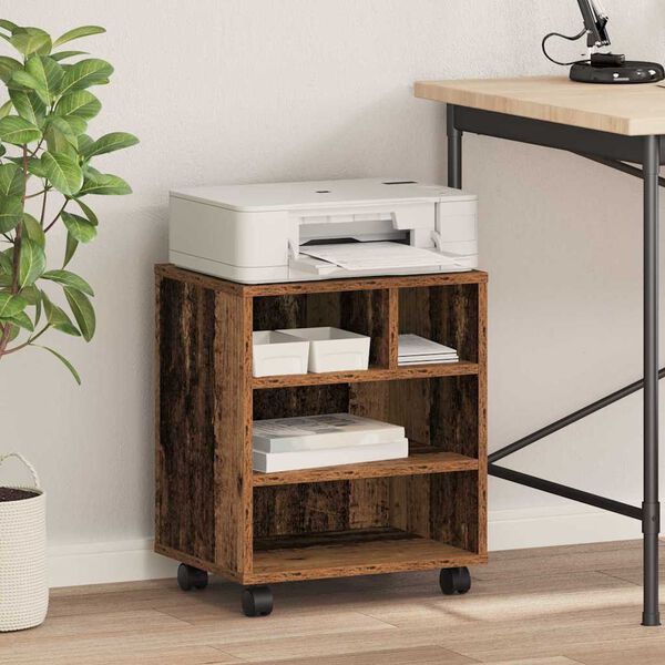 vidaXL Skiverstativ Gammelt tre 41 x 32 x 48 cm Konstruert tre