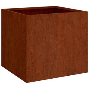 vidaXL Plantekasse 49x47x46 cm cortenst&aring;l