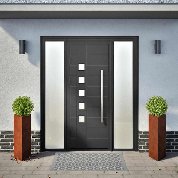 vidaXL hageplanter 2 stk trekantet 30x26x75 cm oksidert st&aring;l