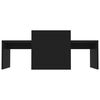 vidaXL Salongbordsett svart 100x48x40 cm konstruert tre