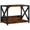 vidaXL Skriverbord 2 hyller r&oslash;kt eik 44x26x31,5 cm konstruert tre