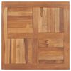 vidaXL Bordplate heltre teak kvadratisk 80x80x2,5 cm