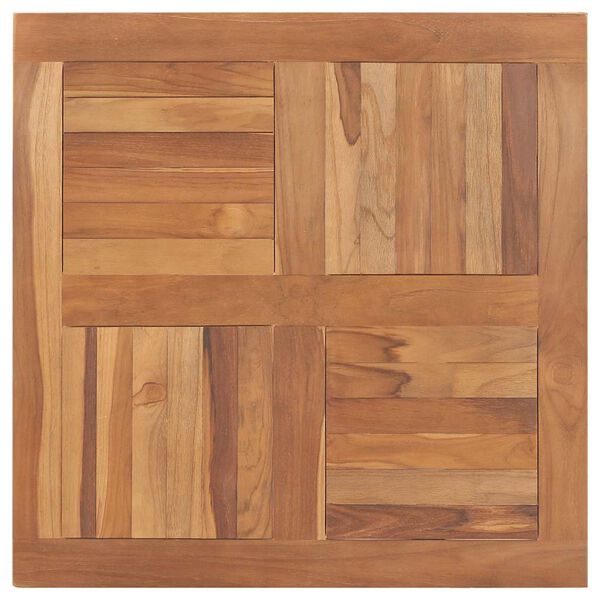 vidaXL Bordplate heltre teak kvadratisk 80x80x2,5 cm