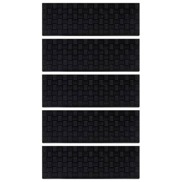 vidaXL Trappetrinn 5 stk 25x75 cm gummi