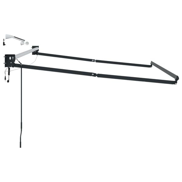 vidaXL Elektrisk uttrekkbar markiseramme Antrasitt 2,5 x 2 m Aluminium