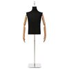 vidaXL Justerbar mannekeng 170-218 cm med base Mann PP Svart