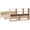 vidaXL Seng med bokhylle uten madrass 180x200 cm heltre furu