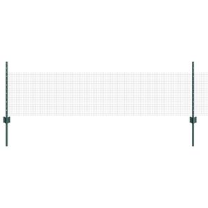 vidaXL Sveiset tr&aring;dgjerde med stolper 25 x 0,5 m Galvanisert st&aring;l Mesh