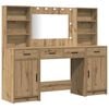 vidaXL Dressingbordsett med LED 3 stk. Artisan Eik Konstruert tre
