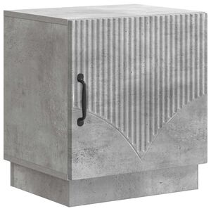 vidaXL Nattbord Betonggr&aring; 43 x 34,5 x 47 cm Konstruert tre
