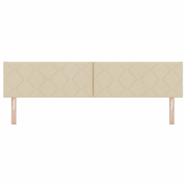 vidaXL Hodegavl med hodegjerde Krem 200 cm Kunstl&aelig;r