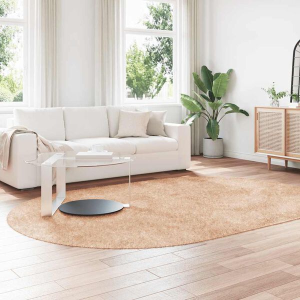 vidaXL Flossteppe med lang luv NAVARRA beige 300x200 cm polyester
