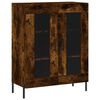 vidaXL Highboard r&oslash;kt eik 69,5x34x180 cm konstruert tre