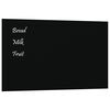 vidaXL Veggmontert magnettavle svart 100x60 cm herdet glass