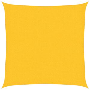vidaXL Solseil 160 g/m&sup2; gul 2x2 m HDPE